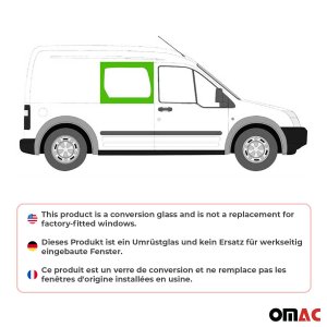 Ford Transit Connect Fixed Glass - Front Side Right - Omac - Galaxy - '10-'13 Ford Transit Connect Fixed Glass - Front Side Right - Omac - Galaxy - '10-'13